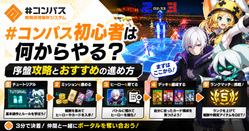 #コンパス初心者は何からやる？序盤攻略とおすすめの進め方
