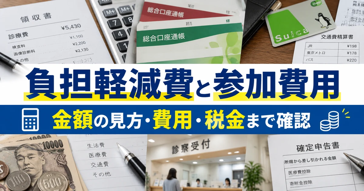 負担軽減費と参加費用|金額・費用・税金を確認
