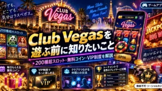 Club Vegasを遊ぶ前に知りたいポイントをまとめたアイキャッチ画像
