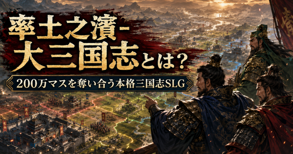率土之濱-大三国志とは?200万マスを奪い合う本格三国志SLG