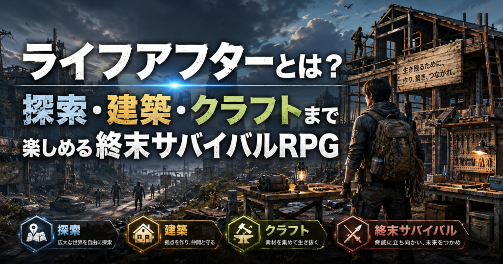ライフアフターとは?探索・建築・クラフトまで楽しめる終末サバイバルRPG