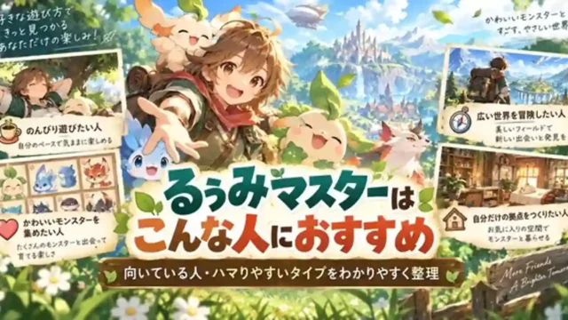 るぅみマスターの魅力とおすすめの遊び方をまとめた記事アイキャッチ