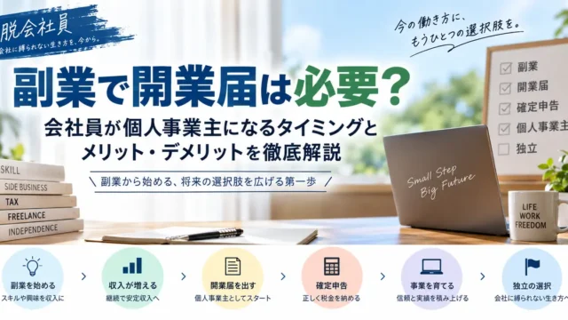 副業で開業届は必要？会社員が事業を始める判断基準と提出方法
