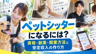 ペットシッターになるには？資格・副業・開業方法と安定収入の作り方