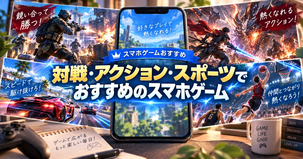 スマホゲームおすすめ18選をジャンル別に比較する早見表の見出し画像