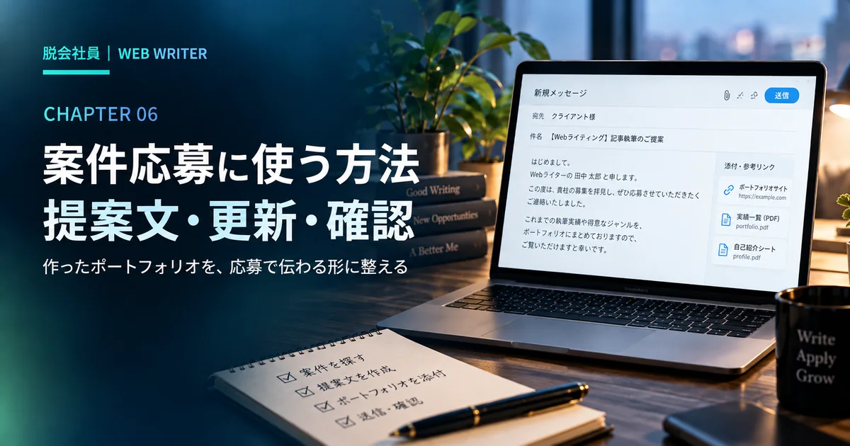 ポートフォリオを案件応募に使う方法