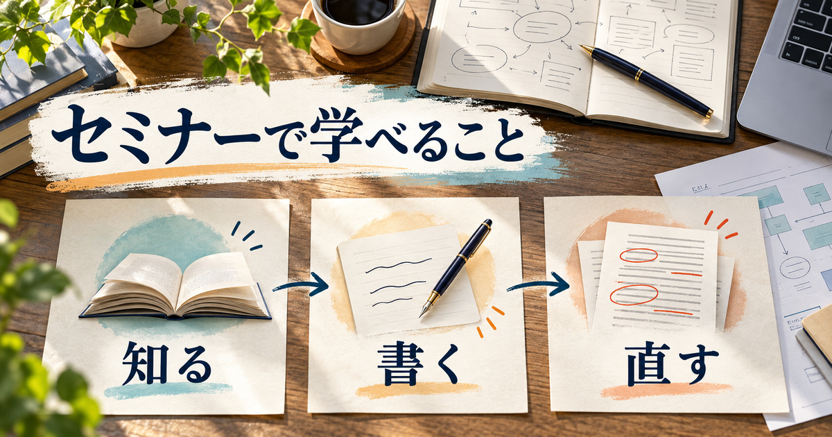 情報を知り、自分で書き、添削を受けて直す学習の三段階