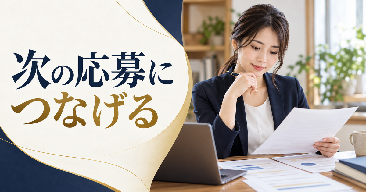 応募先を検討する成人と準備する書類