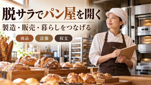 脱サラでパン屋を開く。商品・設備・収支から製造販売と暮らしをつなげる。