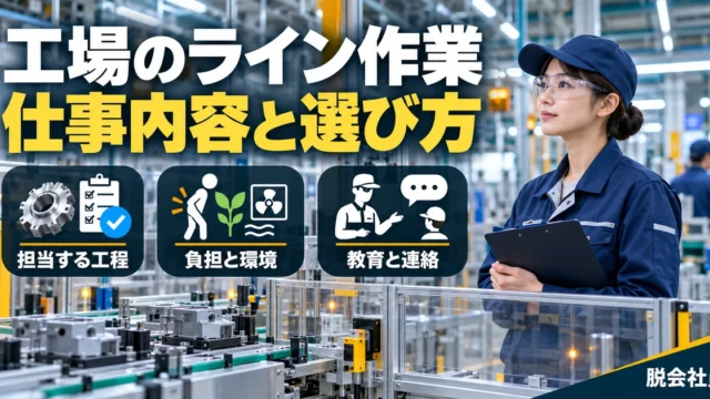 工場のライン作業の仕事内容と選び方を解説する生成イメージ