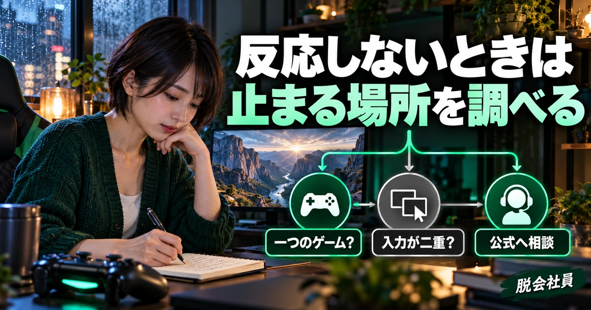 反応しないときは。止まる場所を調べるを説明する生成イメージ