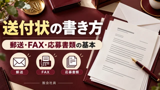 送付状の書き方を写真と図解で説明する生成イメージ