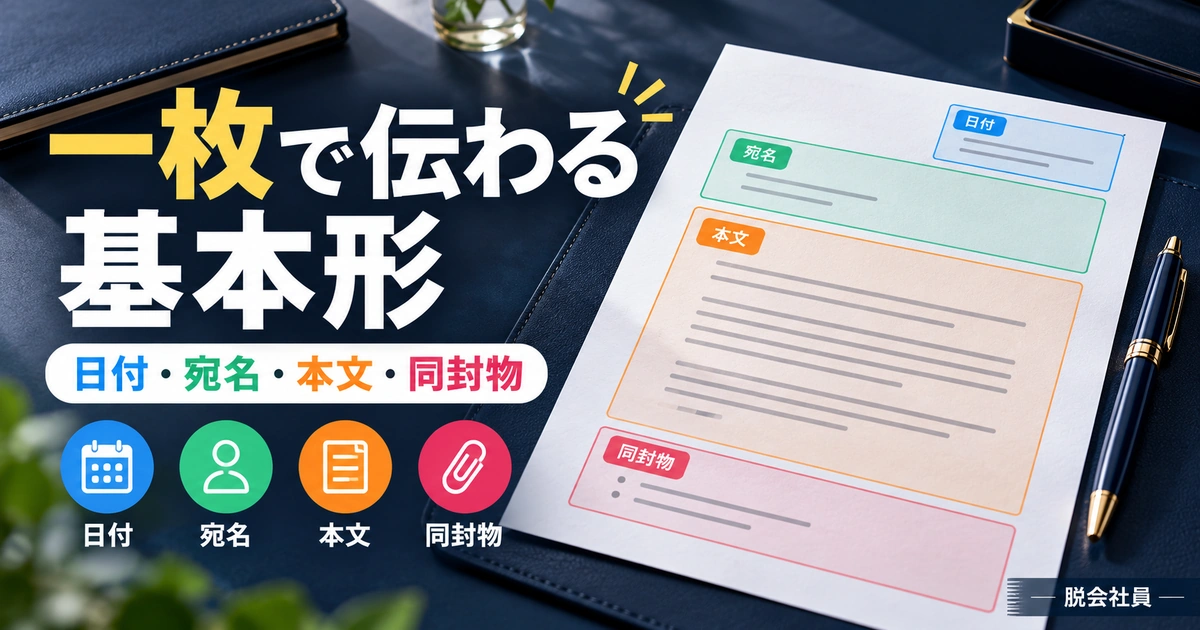 一枚で伝わる基本形を写真と図解で説明する生成イメージ