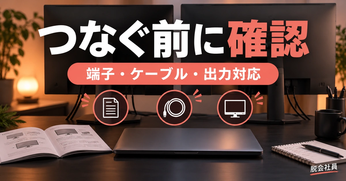つなぐ前に確認を写真と図解で説明する生成イメージ