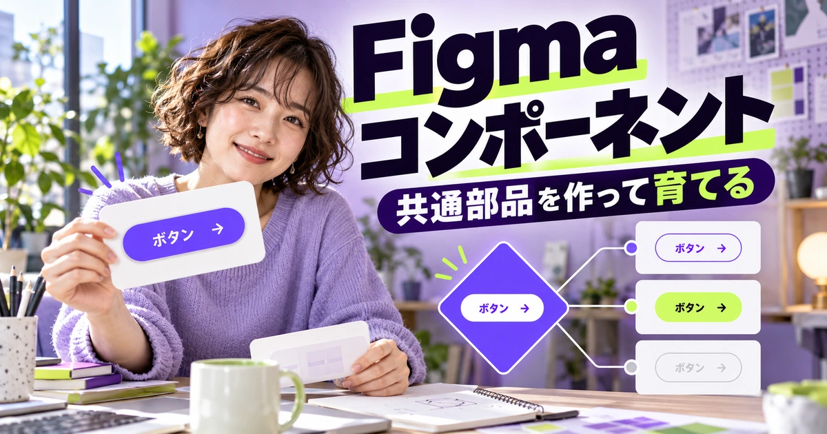 Figma コンポーネントを説明する生成イメージ