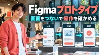 Figma プロトタイプを説明する生成イメージ