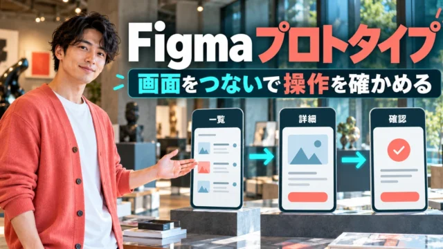 Figma プロトタイプを説明する生成イメージ