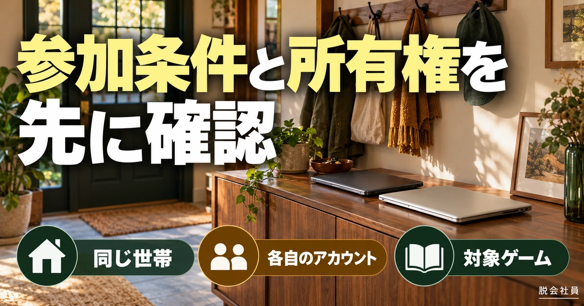 参加条件と所有権を。先に確認を説明する生成イメージ