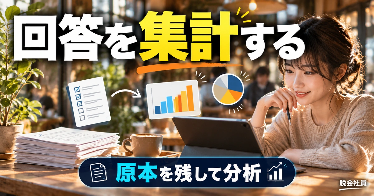 回答を集計し受付停止まで運用する(説明用生成イメージ)