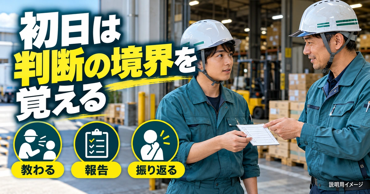応募から初勤務までに、相談先と判断の境界を準備するを説明する生成イメージ
