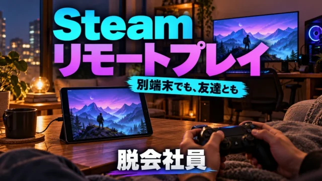 Steam リモートプレイを示す説明用イメージ