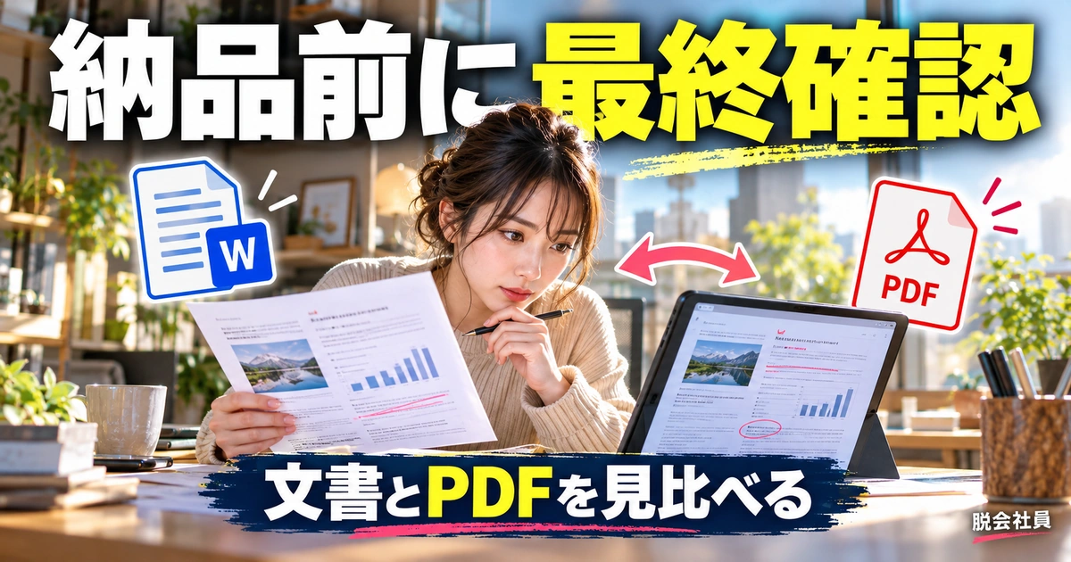 納品前の確認と再利用しやすい文書運用(説明用生成イメージ)