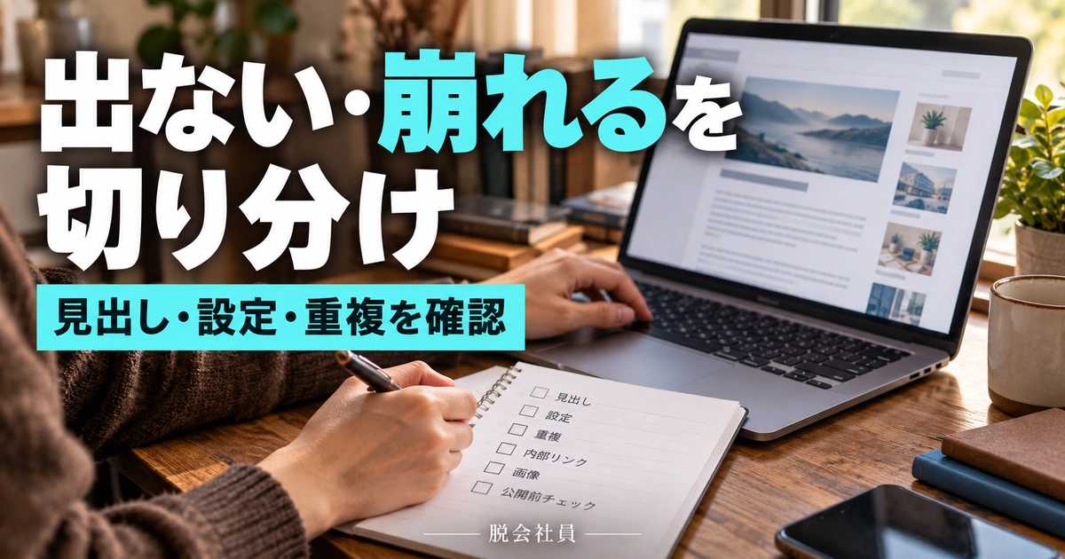 出ない・崩れるを切り分けを示す説明用イメージ
