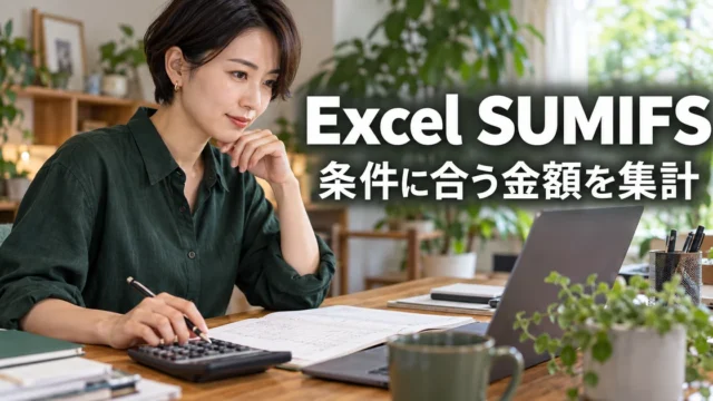 Excel SUMIFSを説明する生成イメージ