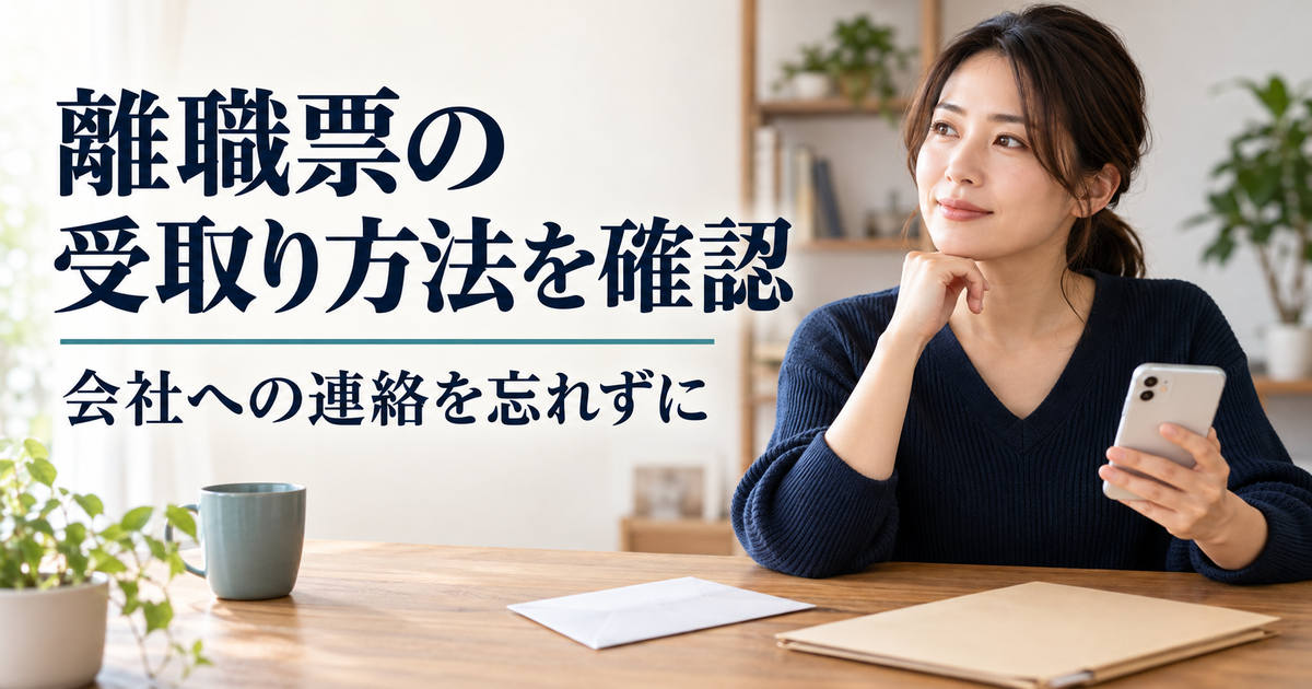 会社へ離職票の交付希望と受取り方法を確認する場面