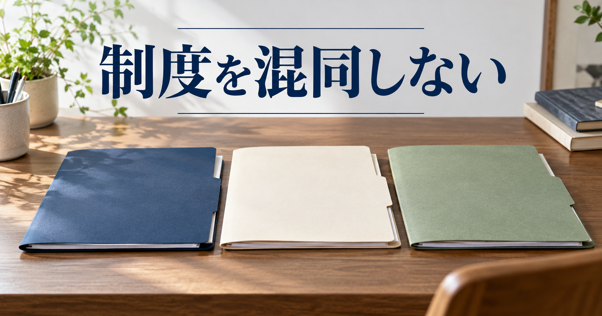 受給期間特例と他の制度を分けて確認するイメージ