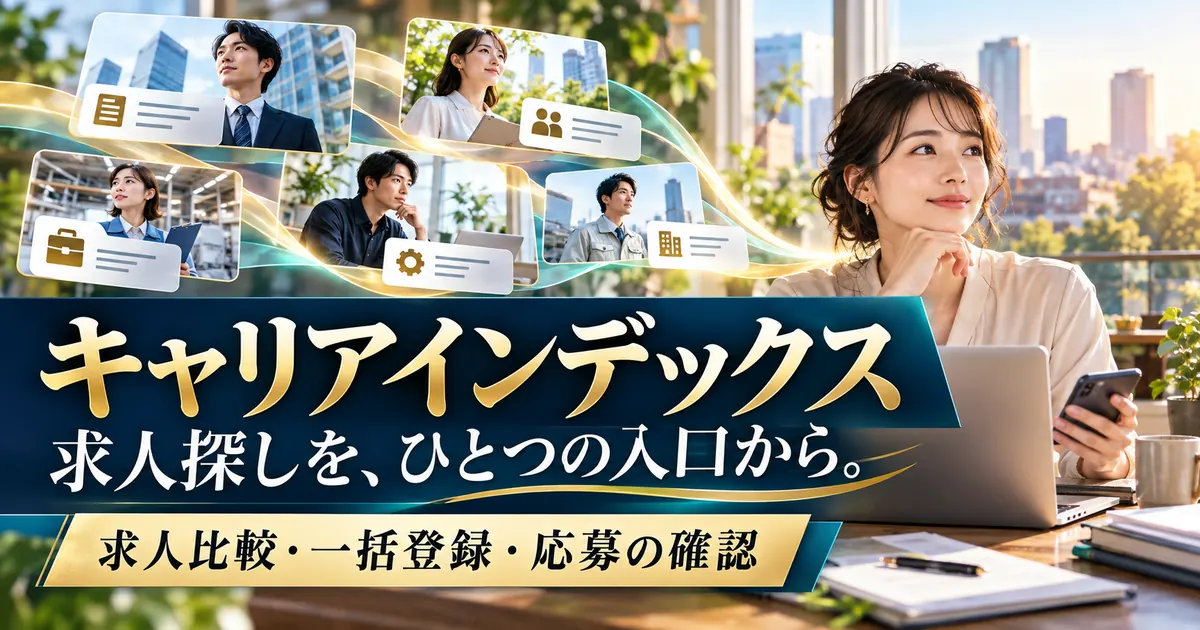 キャリアインデックスで求人比較・一括登録・応募の確認を進めるためのガイド
