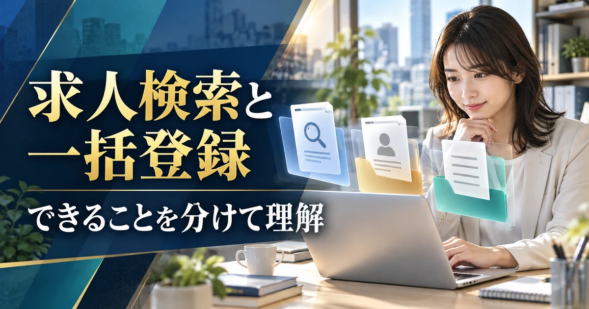 キャリアインデックスの求人検索と一括登録の仕組みを分けて理解する