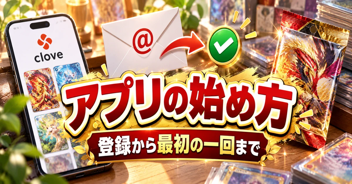クローブオリパのアプリ登録と利用開始の準備を表したイメージ