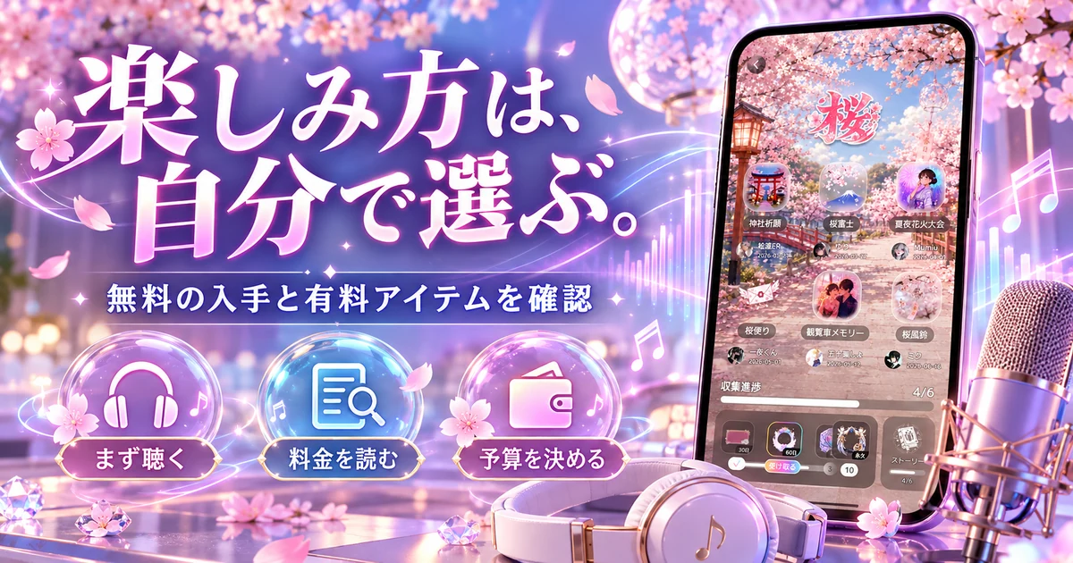 ComfyClubの無料の入手と有料アイテムを分けて確認する