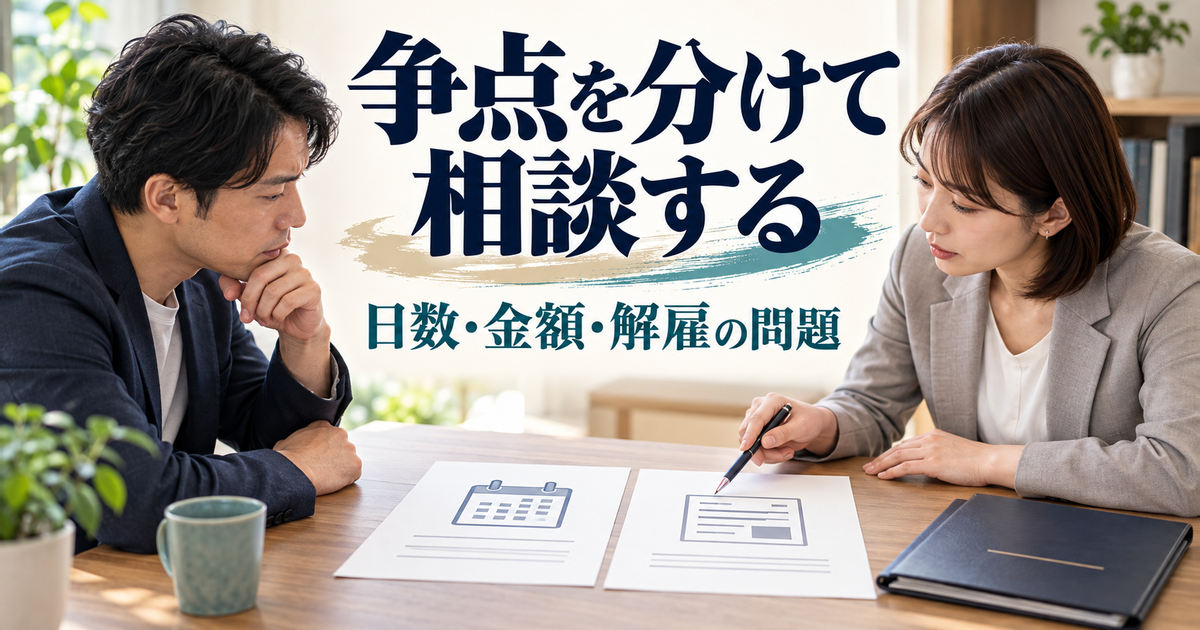 予告日数と平均賃金の疑問点を相談員へ伝える成人