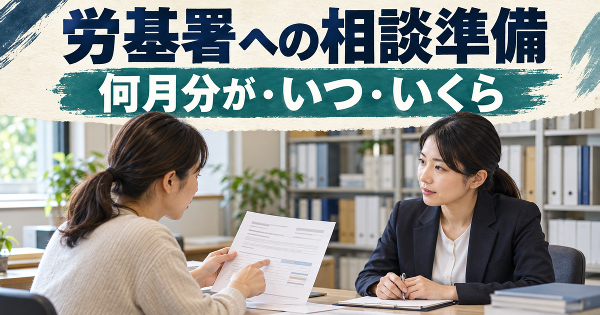 給与の対象期間、支払日、未解決の金額をメモして相談する人