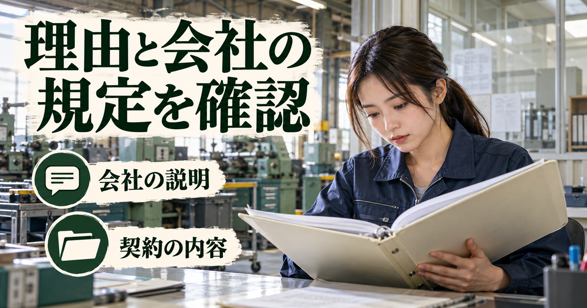 休業の理由と契約上の支払いを確認し、法定最低基準と区別するイメージ