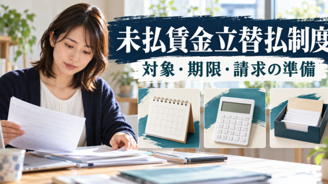 倒産後の未払賃金について対象・期限・請求先を整理する人