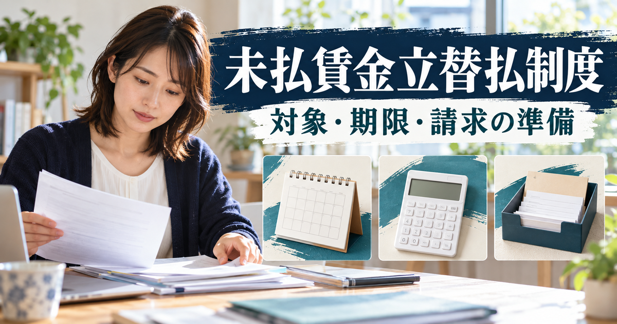 倒産後の未払賃金について対象・期限・請求先を整理する人