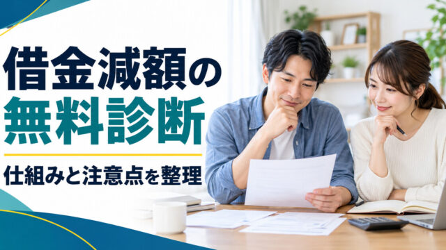 借金減額の無料診断の仕組みと注意点を整理する記事の表紙