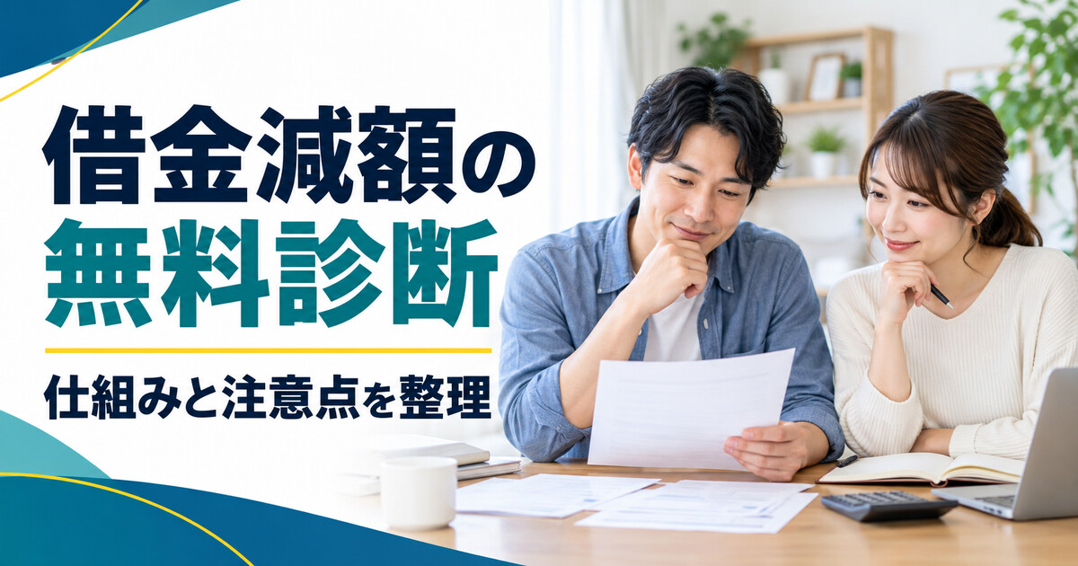 借金減額の無料診断の仕組みと注意点を整理する記事の表紙
