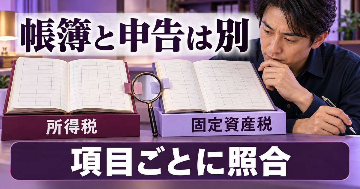 所得税の経費処理と地方税の申告を分ける