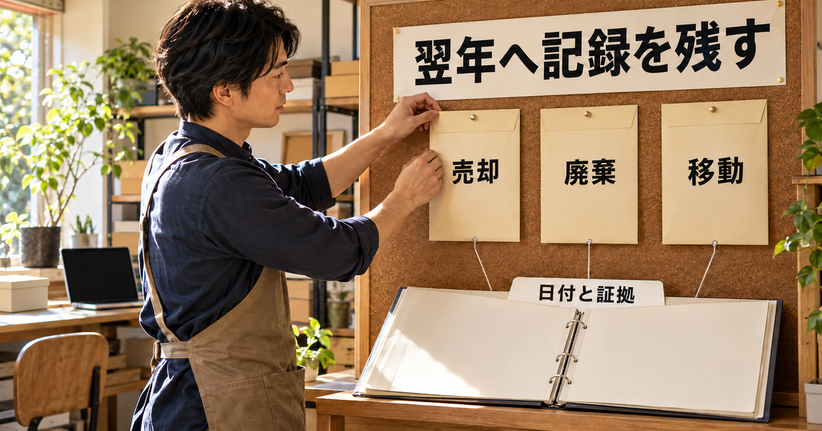 提出後の訂正と資産の異動を記録する