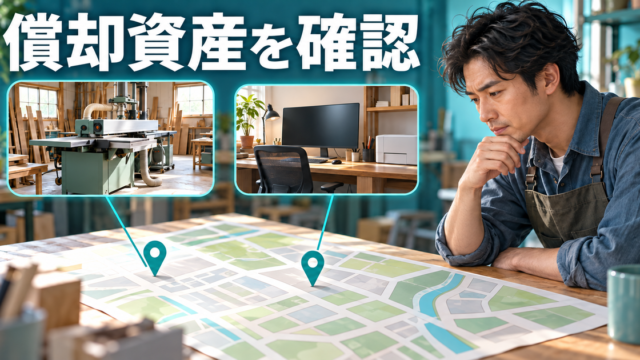 仕事の資産を所在と種類から確認する