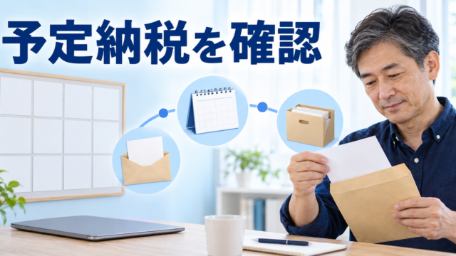 通知から納付と精算までの予定を確かめる