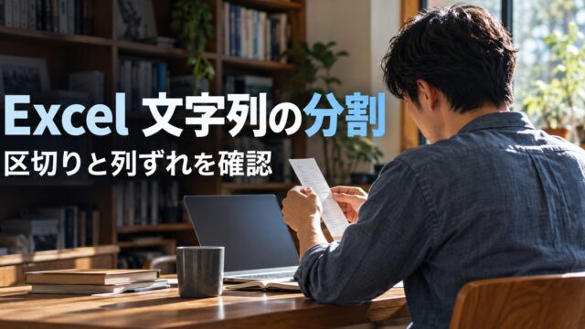 Excel 文字列の分割：文字列分割の手順を考える生成イメージ