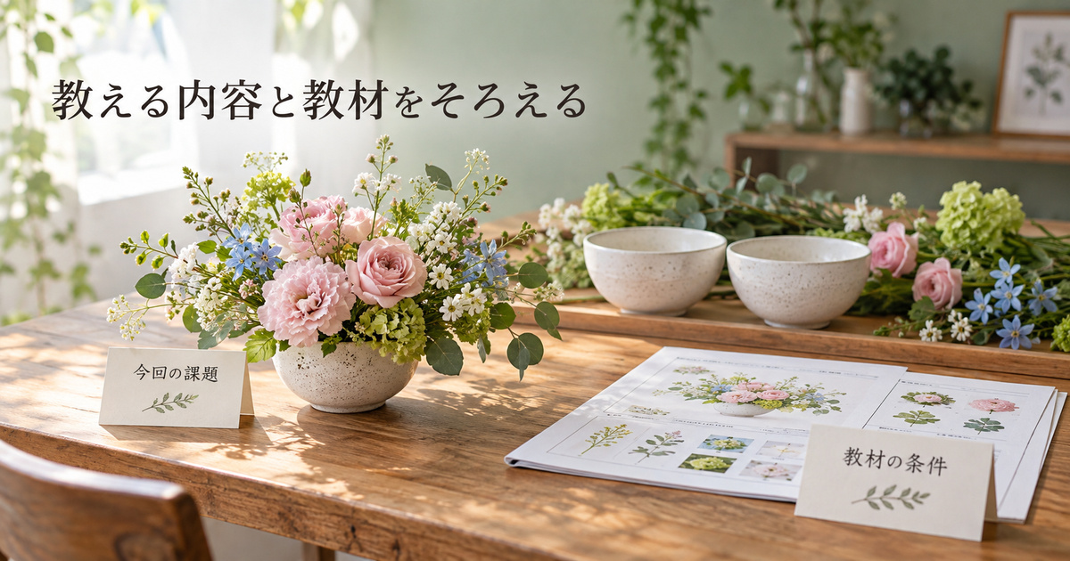 今回の見本と教材の条件を対応させ、教える一回を考える架空の生成イメージ
