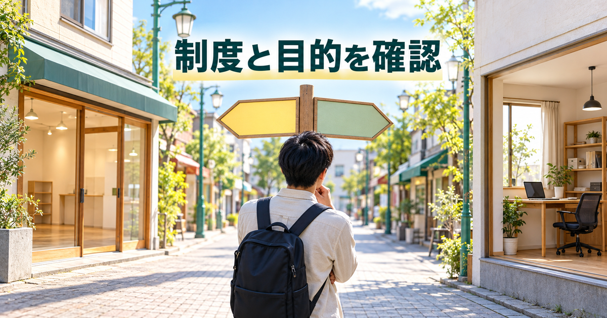 創業段階と資金目的に合う制度を確認する場面