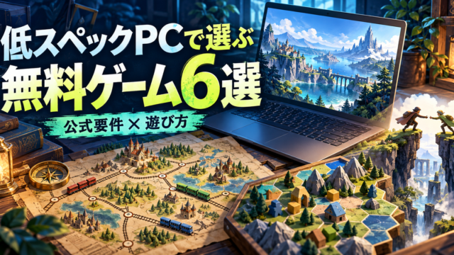 公式要件と遊び方から無料PCゲームを選ぶ生成イメージ