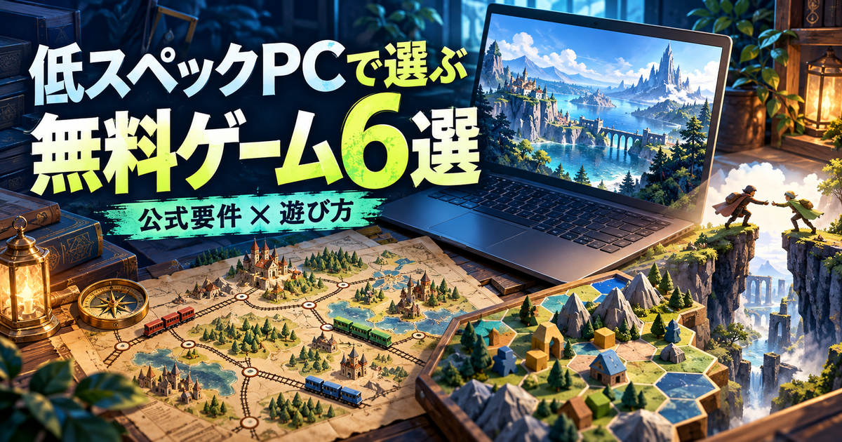 公式要件と遊び方から無料PCゲームを選ぶ生成イメージ